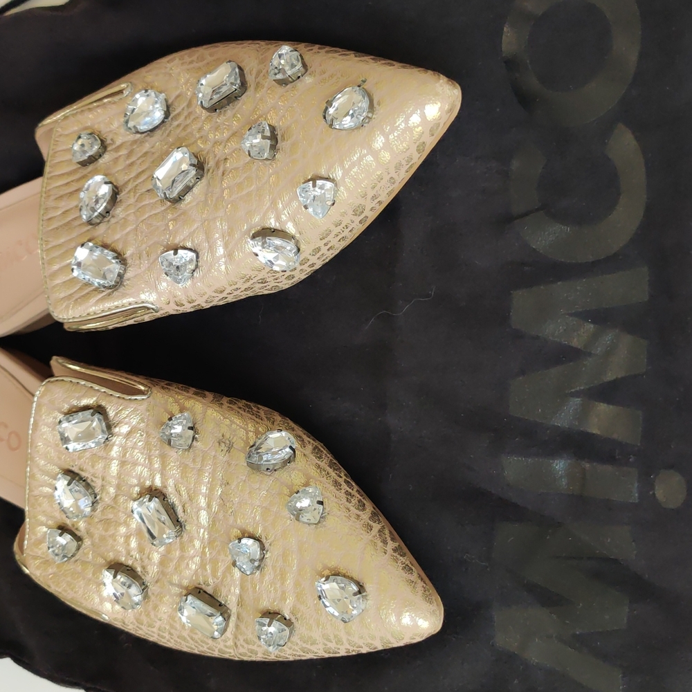 Mimco Flaunt Slipper Ballet Flats Shoes Sandals Heels Size EU39 / AU8 - Picture 5 of 5